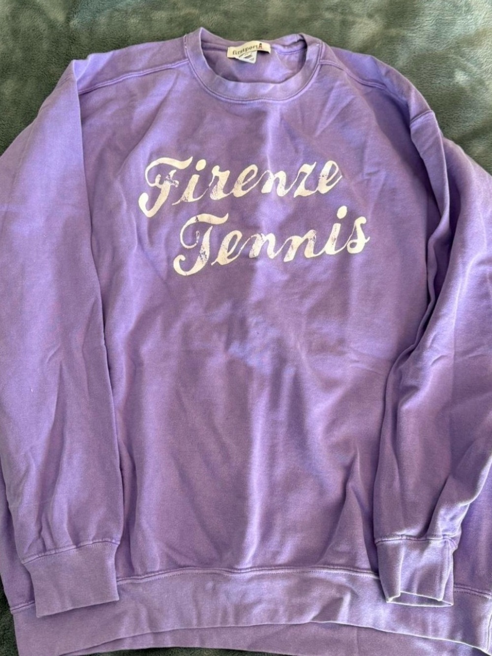 Free People Firstport Lavender Firenze Tennis Crewneck Sweatshirt - Picture 2 of 3